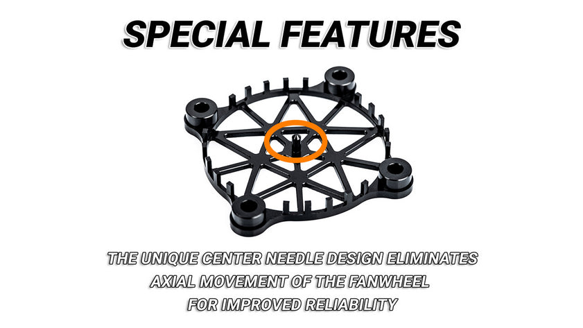 NOSRAM Aluminium safety mesh V2 for 40mm fan - black