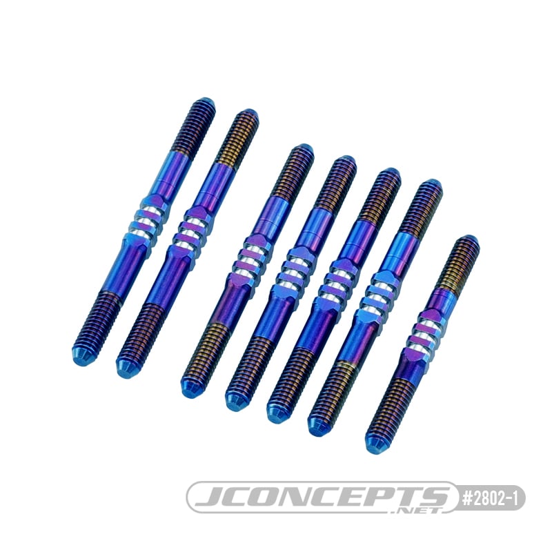 B74.2, 3.5mm Fin Titanium Turnbuckle Set, Burnt Blue - 7pc.