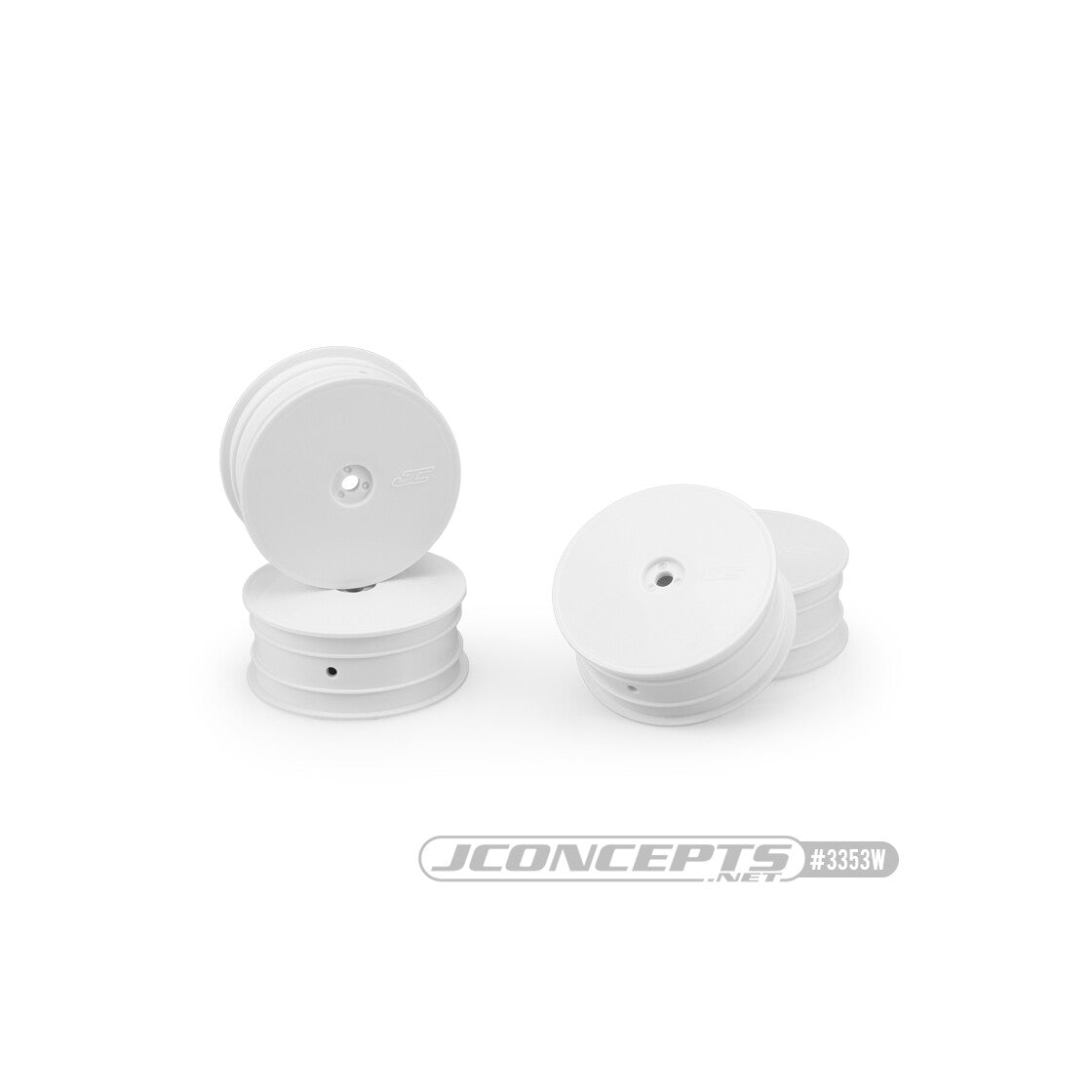 JConcepts Mono - TLR 22X-4, B74.2, XRAY XB4, front wheel (white) - 4pc.