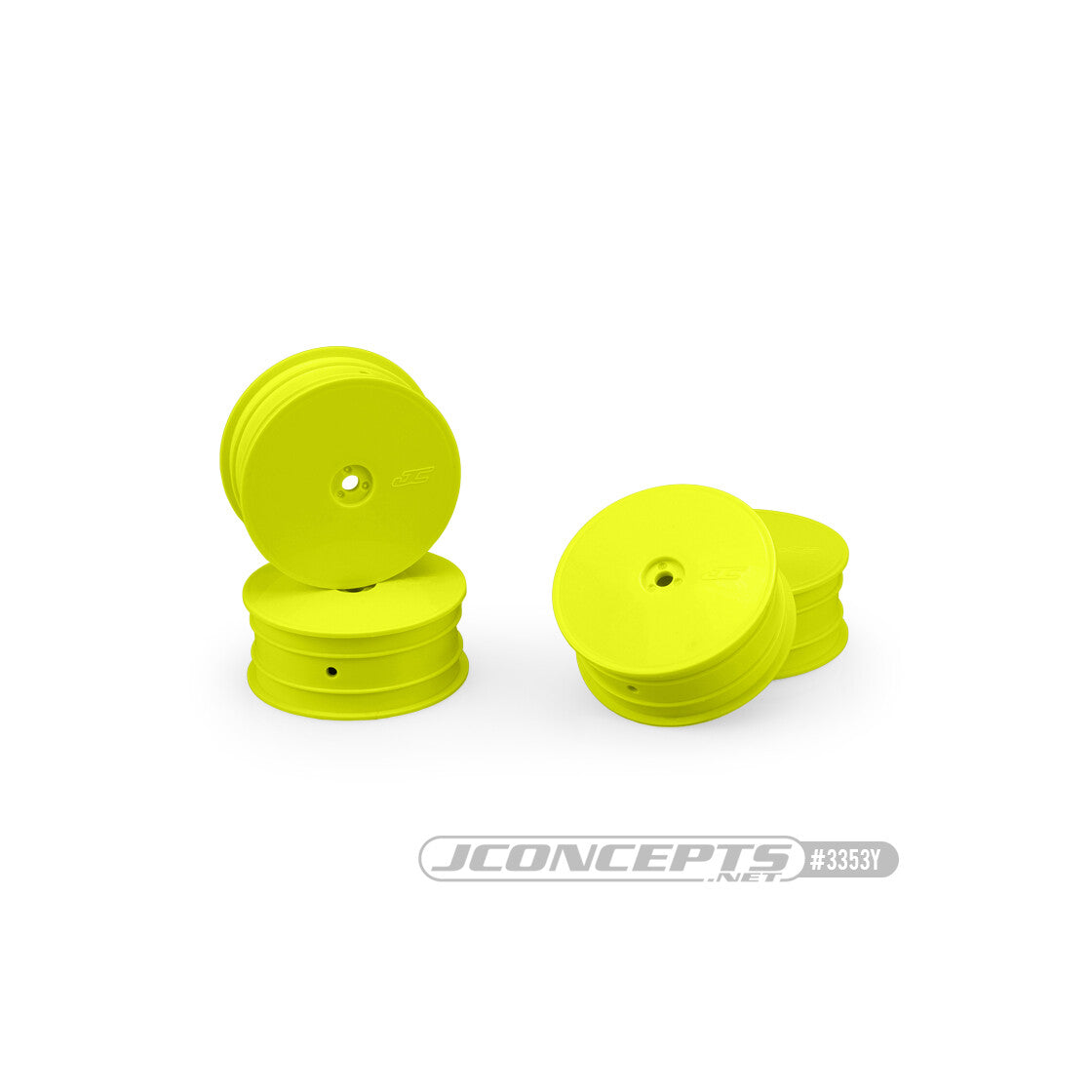 JConcepts Mono - TLR 22X-4, B74.2, XRAY XB4, front wheel (yellow) - 4pc.