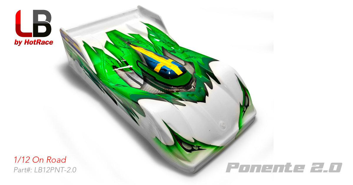 Lens 1/12 onroad body Ponente 2.0 - Light Weight