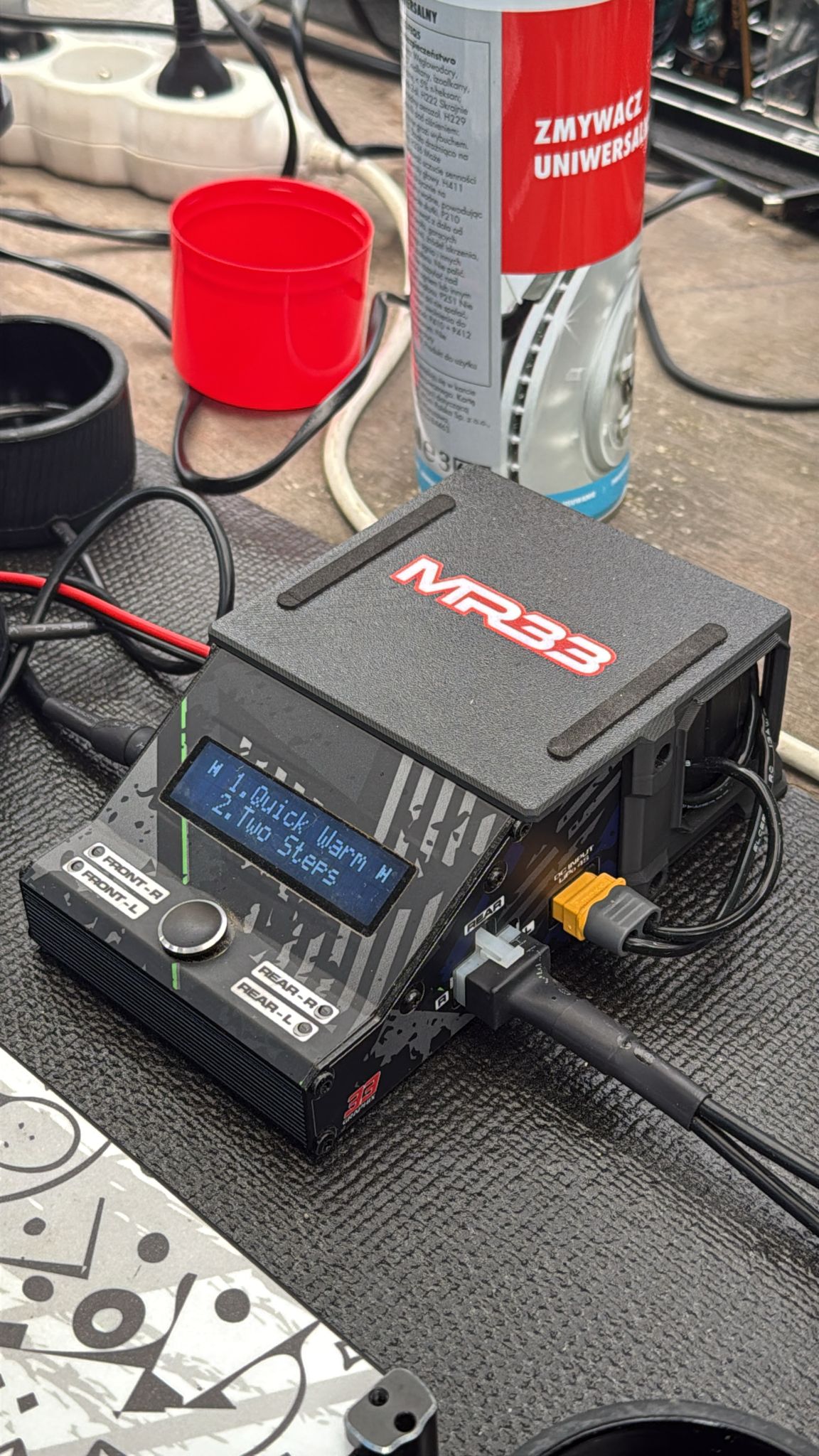 MR33 Tyre Warmer PLUS+ 4S Battery Mount Set