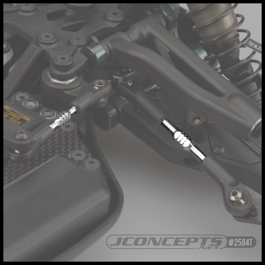 Mugen MBX-8 Fin Titanium Turnbuckle Set - black, 5pc.