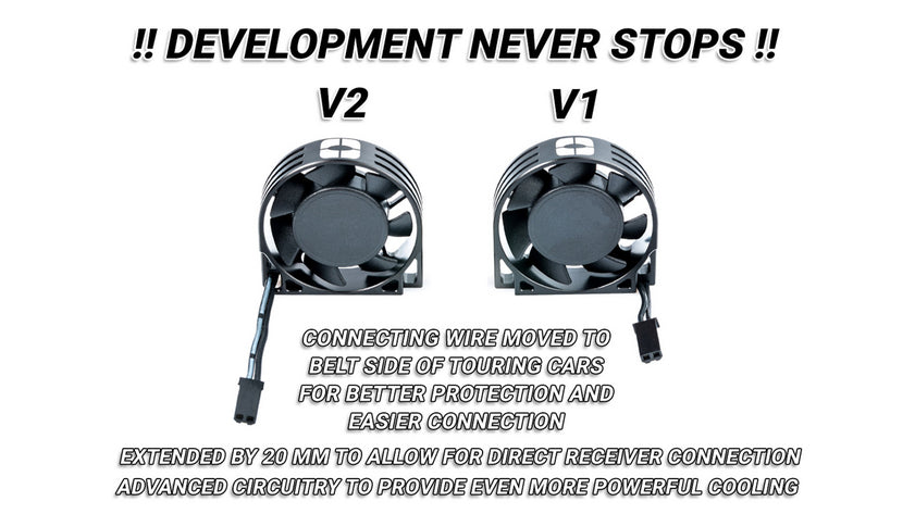 NOSRAM Aluminium Super High Rev Motor Fan V2 40x40x10mm 1s/2s Receiver Connector