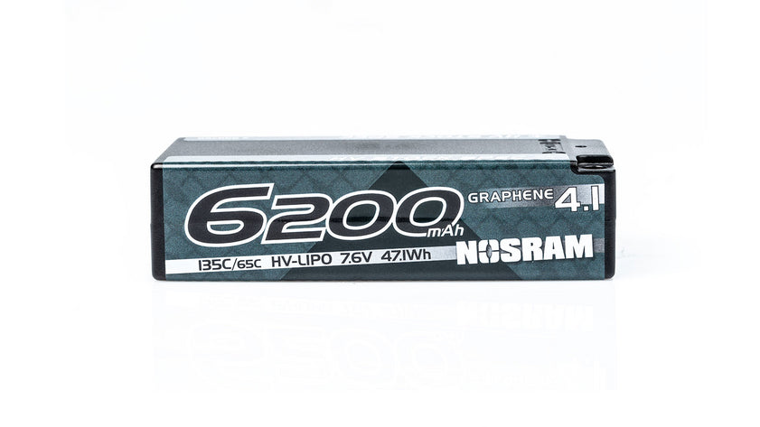 NOSRAM HV Stock Spec Shorty GRAPHENE-4.1 6200mAh Hardcase Battery - 7.6V LiPo - 130C/65C