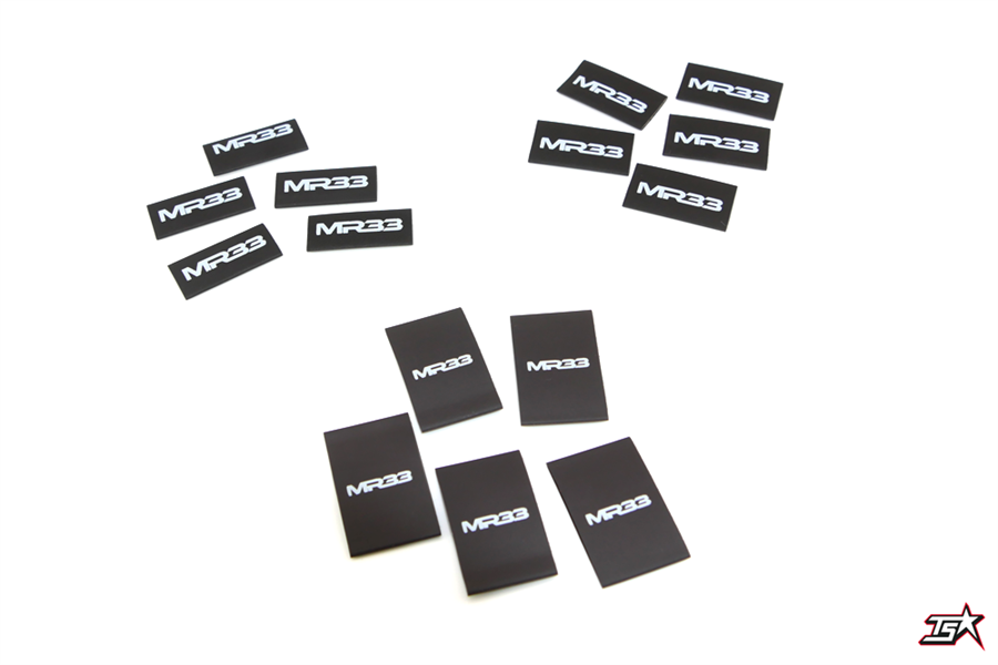 MR33 Pre-Cut Heat Shrink Ø8mm x 3cm (5) - Ø10mm x 3cm (5) - Ø20mm x 2cm (5)