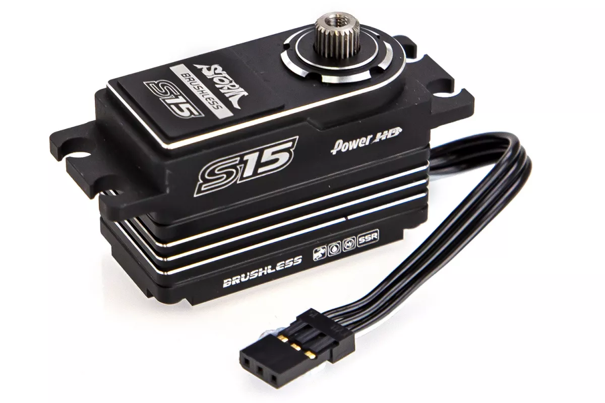 (シルバー) POWER HD ハイエンドサーボ S15 PGB Power HD S15 Low Profile Brushless Servo - Silver | PHD-S15