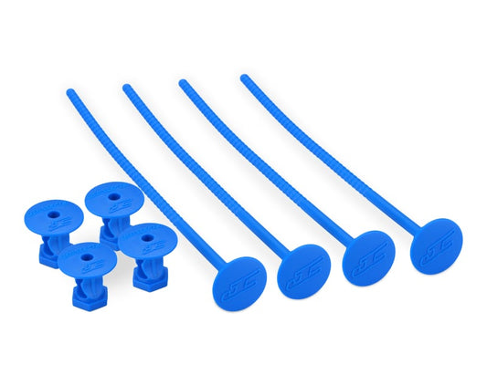 10th Scale Off Road Tire Stick - holds 4 mounted tires (blue) - 4pc.