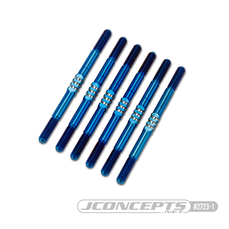 JConcepts - XRAY XB2 2024 3.5 x 55mm Fin Titanium turnbuckle set, 6pc. – Burnt Blue