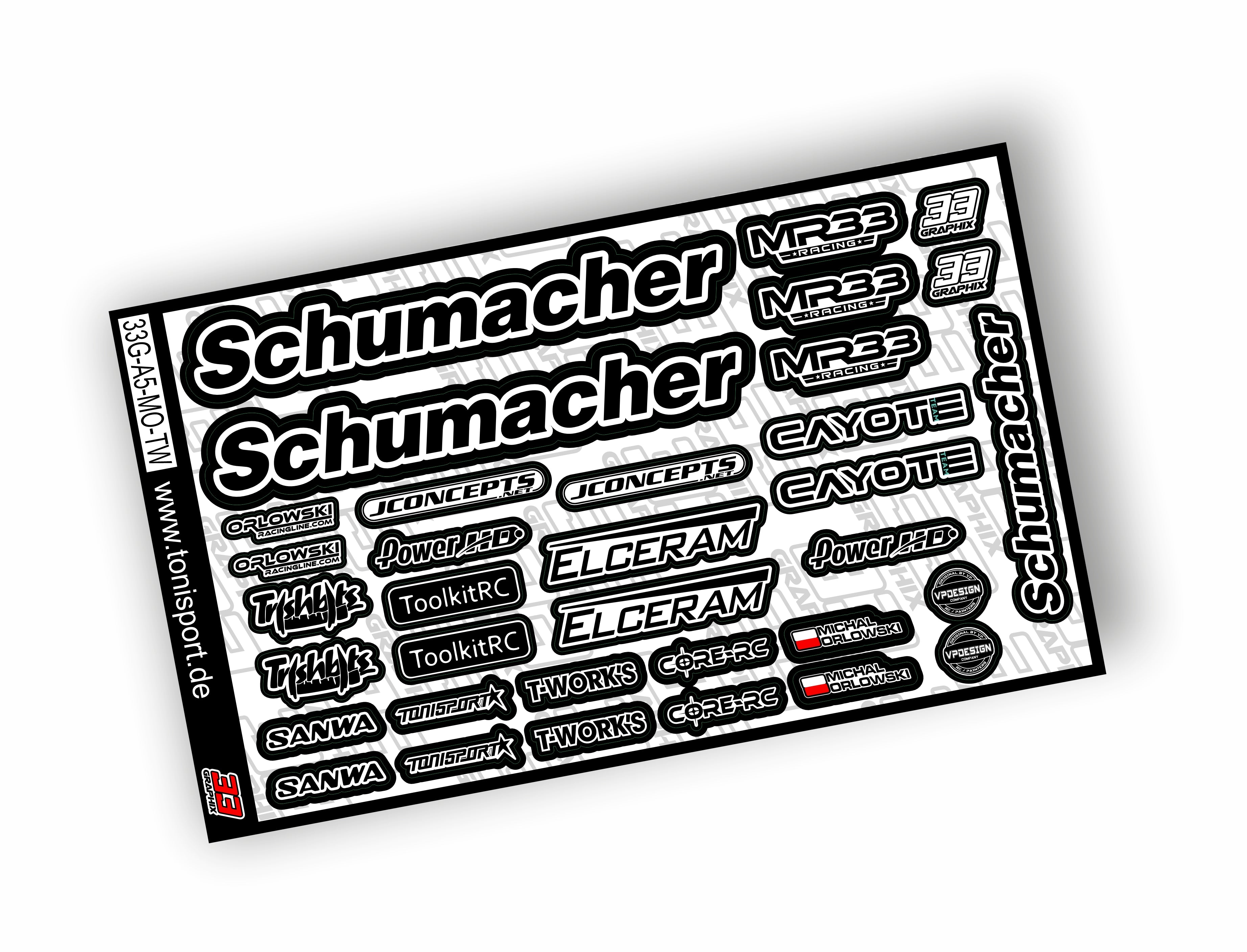 MR33 Michal Orlowski '25 Edition Sticker Sheet | 33G-A5-MO-TW-25 | ORL SHOP