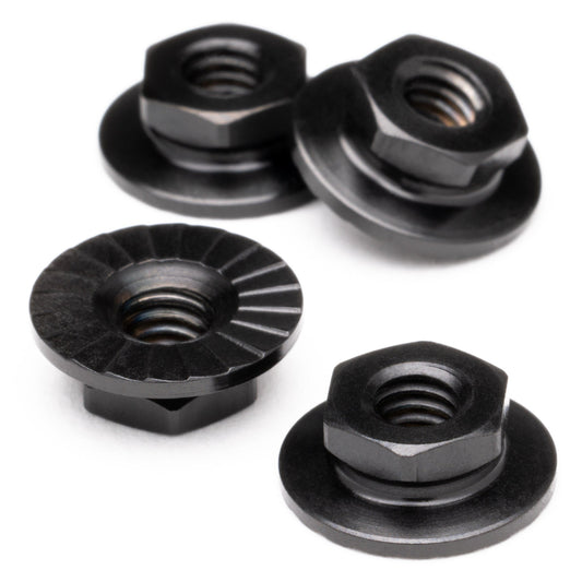 1up Racing ProDuty Titanium Lockdown M4 Wheel Nuts -Black Nitride