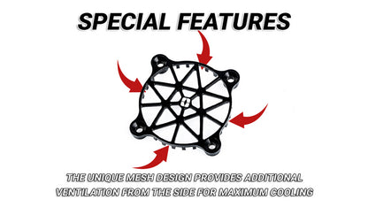 NOSRAM Aluminium safety mesh V2 for 40mm fan - black