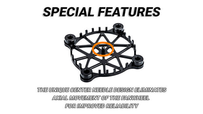 NOSRAM Aluminium safety mesh V2 for 40mm fan - black