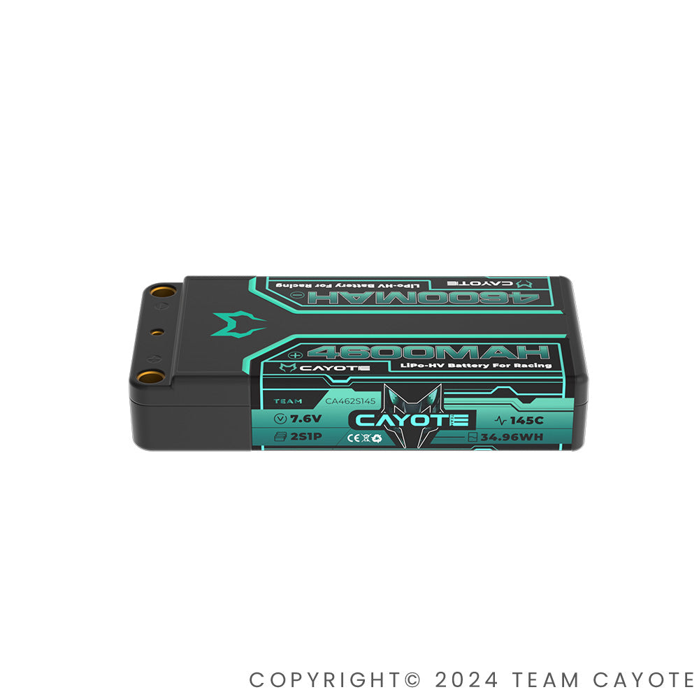 CAYOTE Racing 4600mAh 2S Shorty LiPo Battery 7,6V 145C 163g