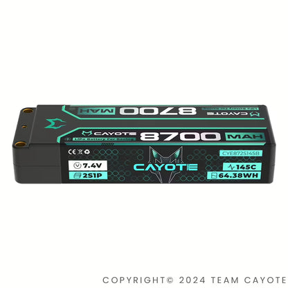 CAYOTE Racing 8700 mAh 2S LiPo Battery 7,4 V 145C 321g