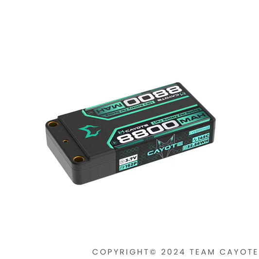 CAYOTE Racing 8800mAh 1S LiPo Battery 3,7V 145C 162g