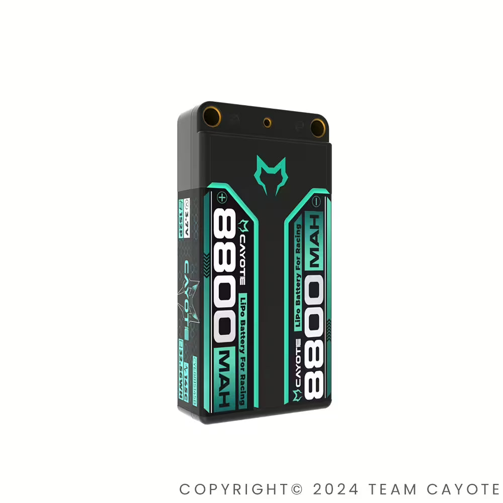 CAYOTE Racing 8800mAh 1S LiPo Battery 3,7V 145C 162g