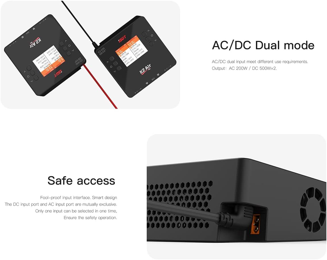 ISDT K2 AIR Charger 230V/10-30V, 1-6S LiPo, 20A, 2x500W
