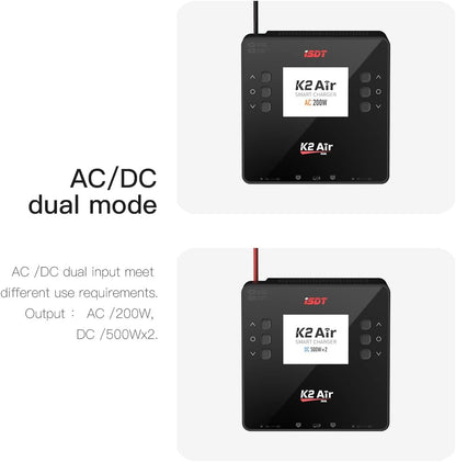 ISDT K2 AIR Charger 230V/10-30V, 1-6S LiPo, 20A, 2x500W