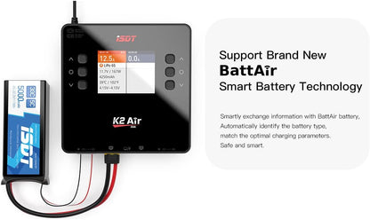 ISDT K2 AIR Charger 230V/10-30V, 1-6S LiPo, 20A, 2x500W