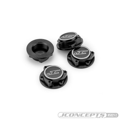 17mm Punisher "clutch" wheel nut, 4pc - black