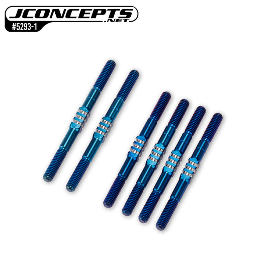B84 Fin Titanium turnbuckle set, 6pc. - Burnt Blue