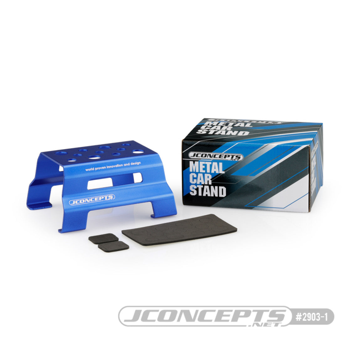 JConcepts Metal Car Stand - blue