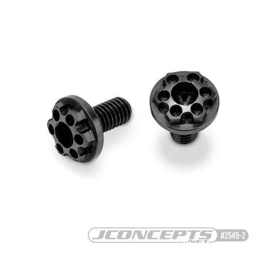 Titanium, Finnisher 3x6mm motor screws, black - 2pc