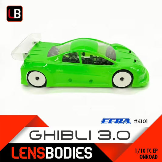 Lens 1/10 onroad 190mm body Ghibli 3.0 - Light Weight