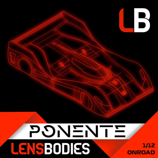 Lens 1/12 onroad body Ponente - Ultra Lightweight