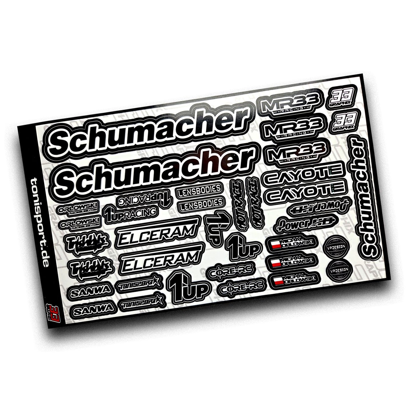 MR33 Michal Orlowski  '26 Edition Touring Car Sticker Sheet by 33Graphix DIN A5