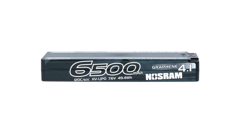 NOSRAM HV Ultra LCG Modified GRAPHENE-4.1 6500mAh Hardcase Battery - 7.6V LiPo - 120C/60C – 237g