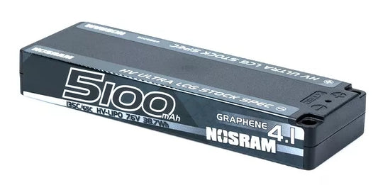 NOSRAM Graphene-4.1 5100mAh 7.6V 135C/65C HV Ultra LCG Stock Spec LiPo Battery