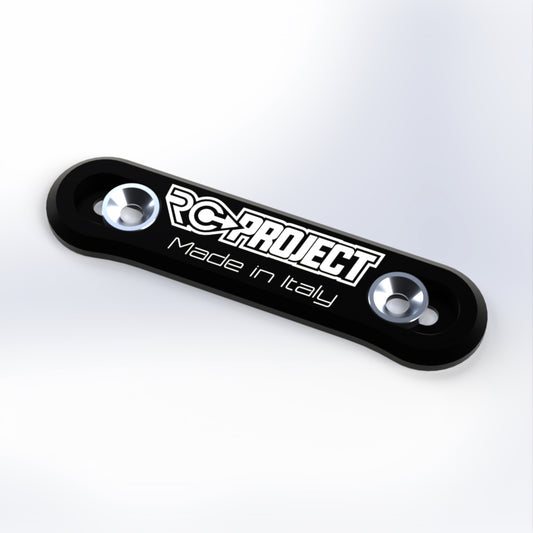 RC-Project One Piece Wing Button in Ergal 7075 T6 Black