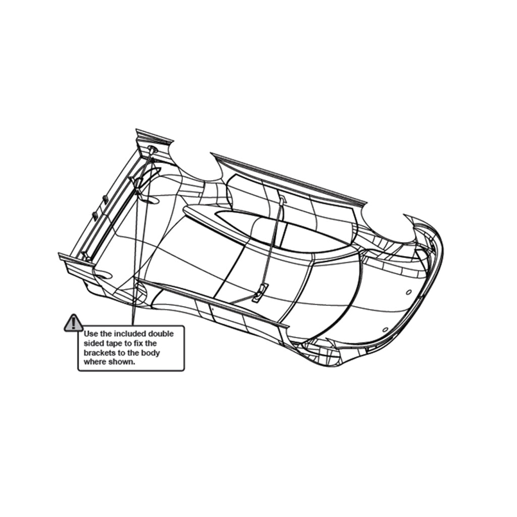 Aerox Touring Car Body Rear Stiffeners