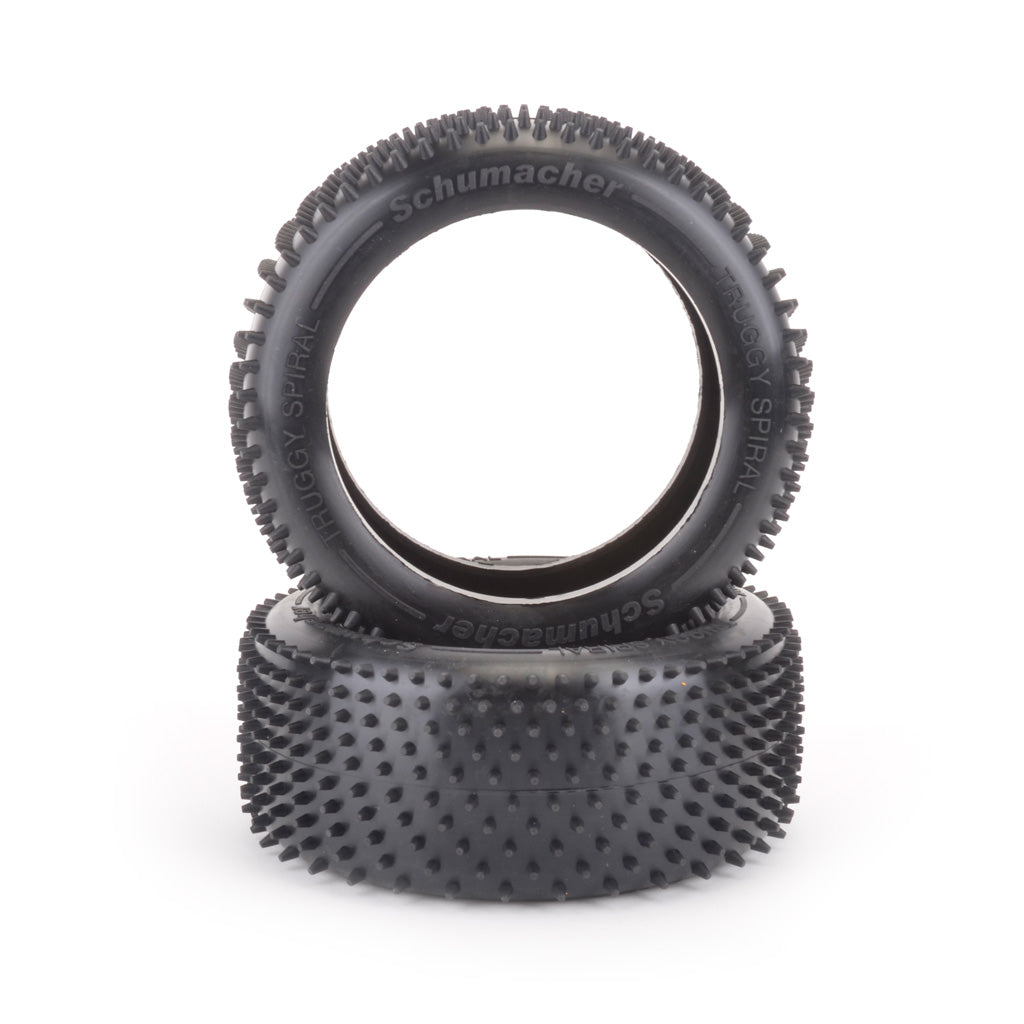 Schumacher Truggy Spiral Tyre - Yellow - pr