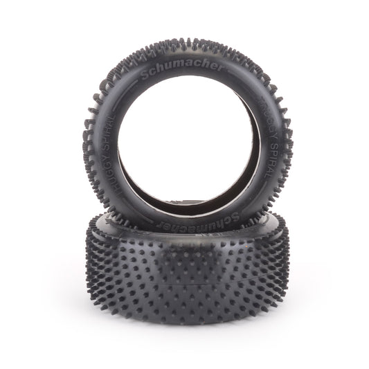 Schumacher Truggy Spiral Tyre - Yellow - pr