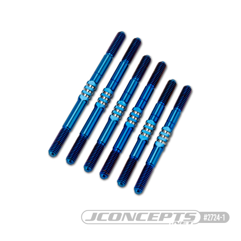 JConcepts - XRAY XB4 2024 3.5 x 55mm Fin Titanium turnbuckle set, 6pc. – Burnt Blue