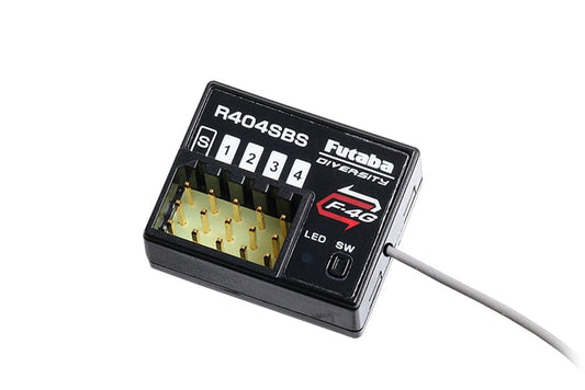 Futaba R404SBS F-4G T-FHSS 4-Channel 2.4Ghz Telemetry Receiver (SR/T-FHSS/S.Bus2)