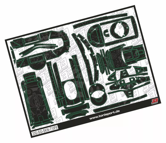 MR33 SIGNATURE Futaba T10PX Skin Sticker Sheet by 33Graphix