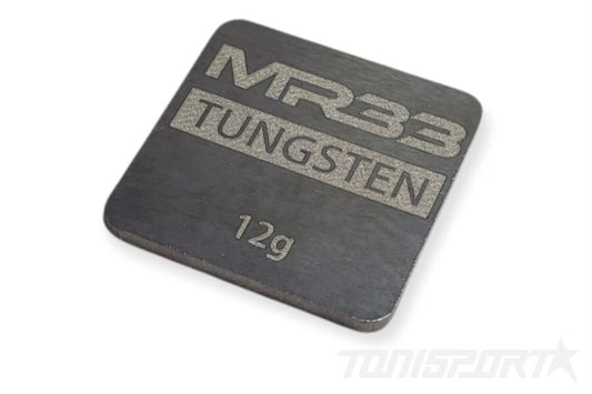 MR33 Tungsten Weight 21 x 21 x 1,5mm - 12g
