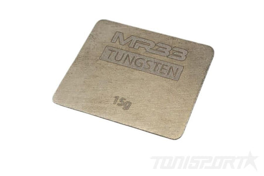 MR33 Tungsten Weight 26 x 31,5 x 1mm - 15g