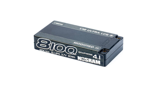 NOSRAM 1/12 ULTRA LCG GRAPHENE-4.1 8100MAH Hardcase Battery - 3.7V LiPo - 120C/60C